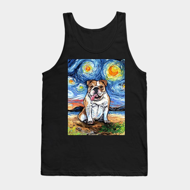 Bulldog Night 2 Tank Top by sagittariusgallery